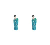 2 set of 1:87 Miniature Model Figures Handmade for Scenery Landscape Dollhouse Layout Style B