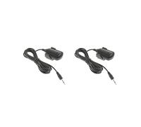 2 set of 1 Piece 3.5mm Mono Straight Car Microphone Mic Amplifier Black