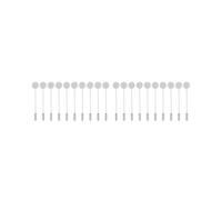 2 set of 10 Pieces Empty Base 1cm Lapel Stick Pin Tie Hat Scarf Badge Brooch DIY