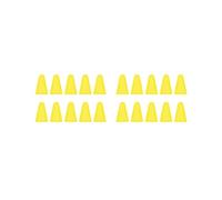 2 set of 10 Pieces Nib Caps Removable Capacitance Pen Tip Case Cover High Sensitivity Low Noise Nib Sleeve for Tablet Computer Yellow