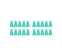 2 set of 10 Pieces Nib Caps Scratch Resistant Practical Silicone Touchscreen Pen Tip Case Cover Large Resistance Nib Sleeve Mint Green