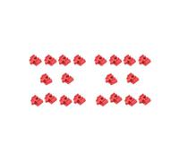 2 set of 10Pcs Wood Train Track Adapter for Stem Kits Toy Building Set Building Games Red