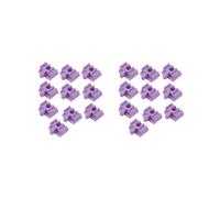 2 set of 10Pcs Wood Train Track Adapter for Stem Kits Toy Building Set Building Games Violet