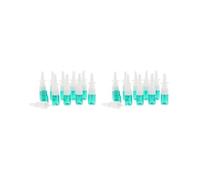 2 Set of 10x 5ML Plastic Nasal Spray Bottle Pump Cleanser for Dispensing Wash Perfume Green