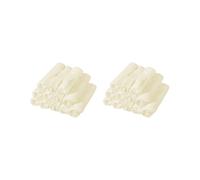 2 Set of 12Pcs Face Cradle Covers Massage Table Headrest Covers for Salon Bed SPA Bed Beige, 33x33cm