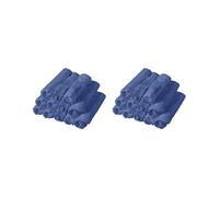 2 Set of 12Pcs Face Cradle Covers Massage Table Headrest Covers for Salon Bed SPA Bed Blue 33x33 cm