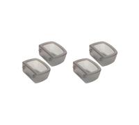 2 set of 2 Pieces Crate Dog Bowls for Wire Cages or Crates for Pets Puppy Guinea Pigs Gray, 9.5x6.5x6cm