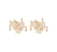 2 Set of 20/50 Wooden Chess Set Chess Pieces Table Board Game Kids Educational Toys A