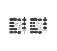 2 set of 23 Pcs Cymbal Replacement Accessory Washers Gasket for Cymbal Replacement Black