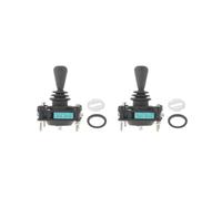 2 Set of 240V 5A 4NO 4NC Momentary 2.5mm Fixing Thread Joystick Switch CV4-YQ-04R2G