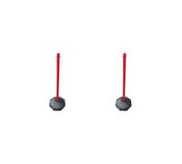 2 set of 33inch Traffic Post Cone Parking Post with Fillable Base for Traffic Caution Red