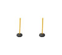 2 set of 33inch Traffic Post Cone Parking Post with Fillable Base for Traffic Caution Yellow