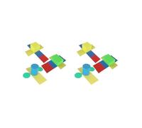 2 set of 3Pcs 2D3D Geometric Solids Shape Sorter Sorting Toy for Home Children School