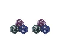 2 set of 3x Constellation Dice Multi Sided Dices Polyhedral Dice for Family Gathering Type B