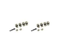 2 set of 4 Piece Universal Stealth Flush Fit Car Tire Tyre Mount Hidden Valve Stems