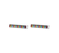 2 set of 49 Keys Hand Roll up Keyboard Piano Sturdy Hand Roll Piano for Kids Children White
