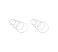 2 set of 4x Dampening Drum Mute Rings Instrument Accessory Practical Snare Drum Rings Style A, White