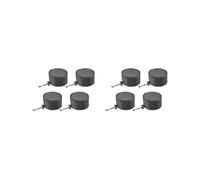 2 set of 4x Grow Tent Vent Cover Drawstring Washable Dustproof Duct Filter Vent Cover Black 10 cm