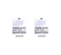 2 set of 50 Pack Lot - M6X16 Rack Mount Cage Nuts & Screws w/Washers - Square Clips