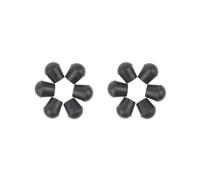 2 Set of 6 Pcs Rubber Tip for Cane Walking Stick Crutches Chair 7/8 in Black