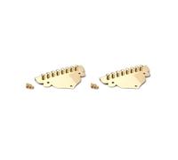 2 set of 8 String Mandolin Tailpiece with Screws for Mandolin Gold