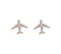 2 set of Airplane Brooch Pin Exquisite Portable Simple Lapel Pin for Dance Scarf Coat