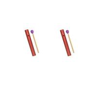 2 set of Aluminum Alloy Wah Tube Easy to Play Party Adults Kids Gifts Musical Toy red