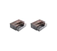 2 set of Aquarium External Filter Drawer Drip Tray Filtration Box Drip Water Flow Box Brown, 30x17x9.5cm