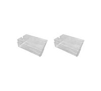 2 set of Aquarium External Filter Drawer Drip Tray Filtration Box Drip Water Flow Box Clear, 30x17x9.5cm