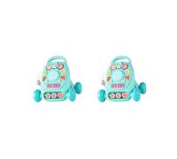 2 set of Baby Walking Push Toy for Boy and Girl Learning to Stand Walk Learning Walk green, 17.5x18x21cm