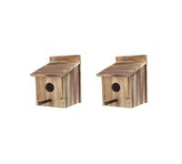 2 set of Bird House Birds Nest for Garden Patio Decorative Small Birds Garden Viewing