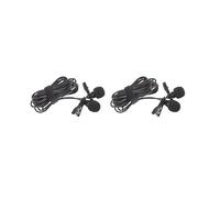 2 set of Black Electret Condenser Type Mobile Microphone for Mobile Phones Computers