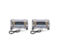 2 set of Car Speaker Digital Fuse 100A 1 Way Distribution Holder Golden Plate Durable