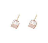 2 set of Cat Litter Scoops Pet Sifter Shovel Kitty Cat Litter Sifter with Deep Shovel Rose Gold, 13x28cm