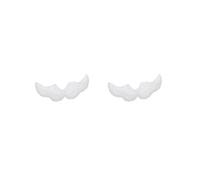 2 set of Children Halloween Feather Angel Wings 31.5x15.7In Lifelike for Photoshoot White
