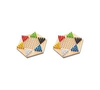 2 set of Chinese Checkers Set Multiplayer Family Board Games for Kids Adults Beginner