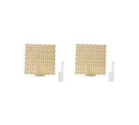 2 Set of Crochet Blocking Board Includes Rod Pins Stand for Granny Squares Household 19.4 cmx19.4 cm Wood Color 19.4x19.4 cm