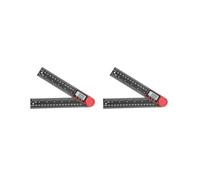 2 Set of Digital Angle Finder Tool Angle Ruler for Woodworking Fabricators Carpenters 200mm, Black