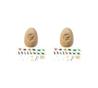 2 set of Dinosaur Egg Mining Toy Dinosaur Digging Out Kit for Party Favor Children Easter