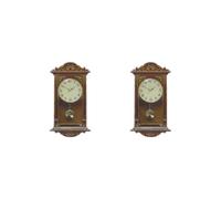 2 set of Dollhouse Pendulum Clock Ornament Accessory Craft Mini for Kids Toy Gifts