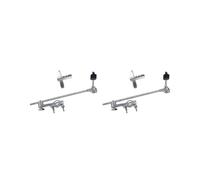2 set of Drum Kits Extension Clamps Portable Adjustable Extension Arm Drum Cymbal Arm