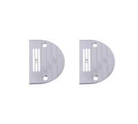 2 Set of E Type Needle Throat Plate for Industrail Single Needle Sewing Machine E20, Silver
