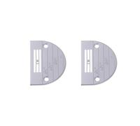 2 Set of E Type Needle Throat Plate for Industrail Single Needle Sewing Machine E24, Silver