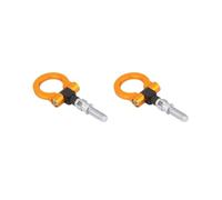 2 set of EU Aluminum Anodized Front or Rear Racing Screw-on Tow Hook Trailer Orange