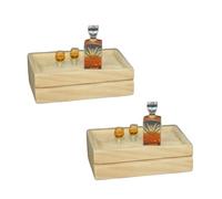 2 Set of Exquisite Mini Whiskey Wine Bottle Bar Model,1:12 Scale Dollhouse Miniature Accessories,Verisimilitude Mini Whiskey Wine Decoration Convenient and Nice,Décor Dollhouse Accessories（No Tray）