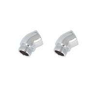 2 Set of G1/2 Shower Elbow Adapter Bathtubs Parts Easy to Install Shower Arm Extender 130 Degree