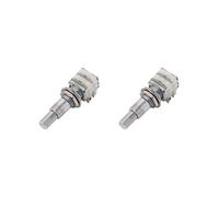 2 set of Guitar Mini Dual Pots Stacked Potentiometer w/Center Detent B50K Silver