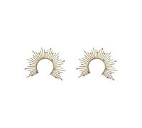 2 Set of Halo Crown Headpiece Goddess Headband for Bridal Wedding Stage Performance Pentagram 23x30 cm