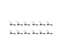 2 set of HO Scale Train Coupler Universal Portable Hobby Train Accessory for 1/87 DIY 6 pcs Black