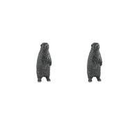 2 set of Honey Badger Toy Figurine Standing Badger Statue for Party Gifts Cake Topper